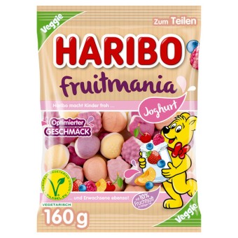 Haribo Fruitmania Joghurt 14 Beutel 160g 