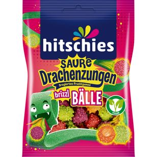 Hitschies Saure Drachenzungen brizzl Bälle 12x 100g 