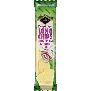 Mr.Knabbits Long Chips Sour Cream & Onion 20x 75g 