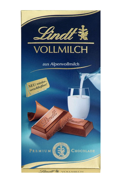 Lindt Vollmilch Schokolade 100g, 10 Tafeln, Süßigkeiten Online Shop &  Süßwaren Großhandel