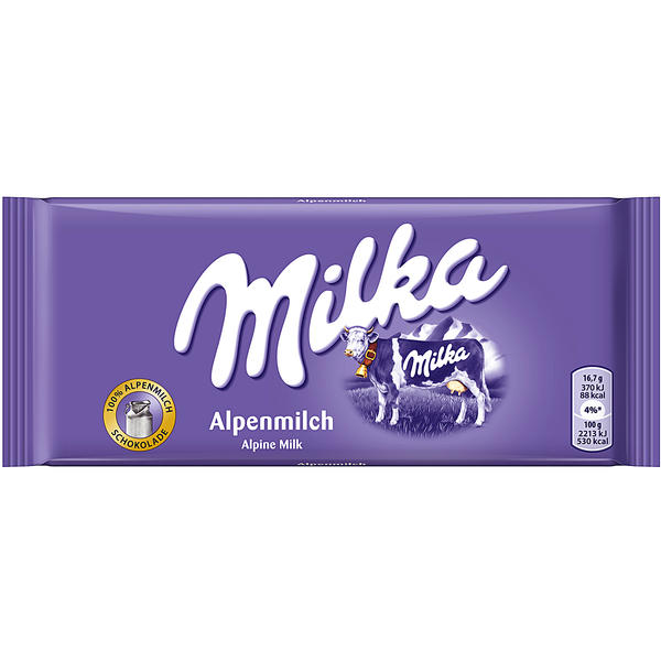 Tafeln Schokoladentafeln Milka 24 bestellen Alpenmilch sweet24.de bei | online 100g Tafelschokolade günstig